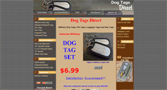 Desktop Screenshot of dogtagsdirect.com